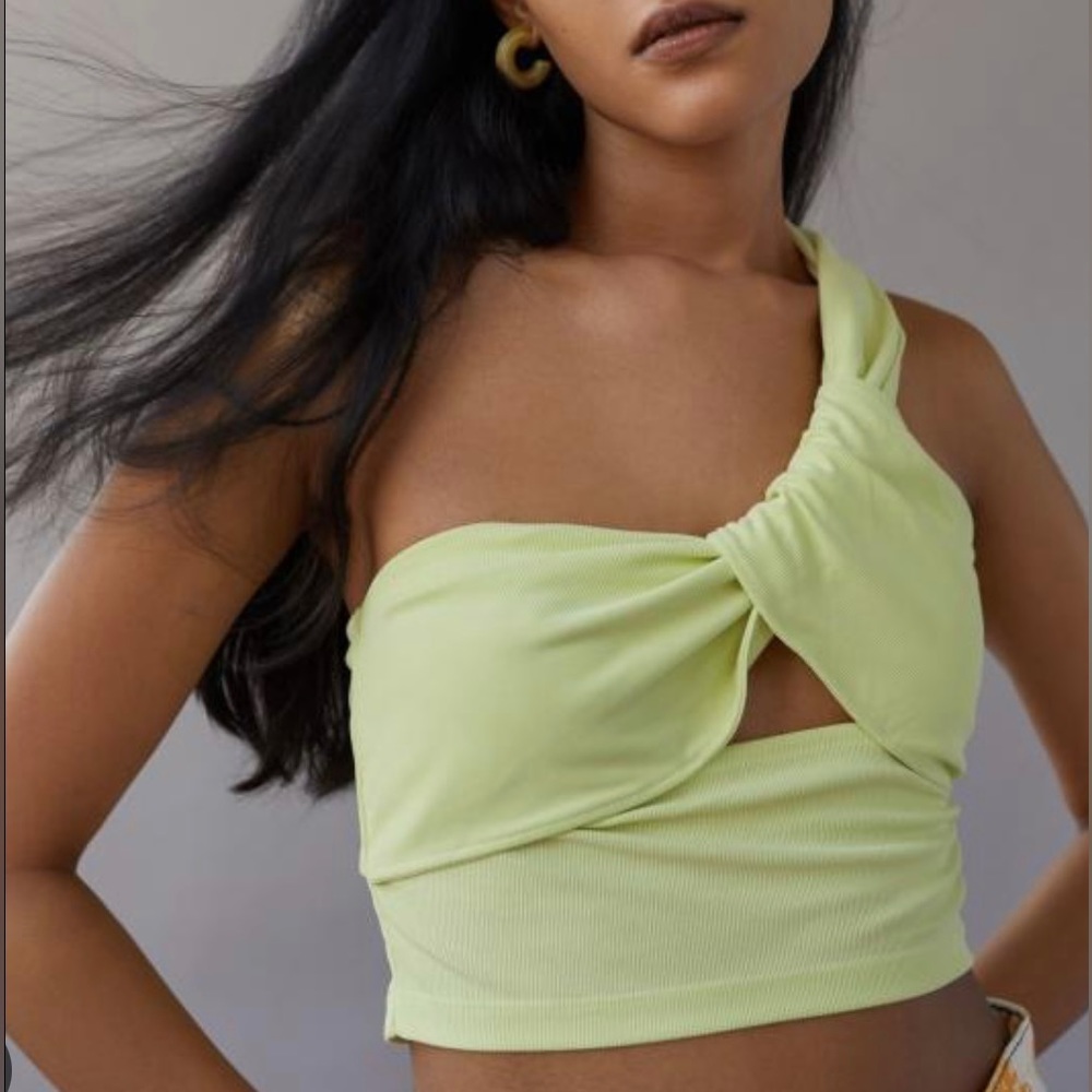 Urban Outfitters Ciara Twist-Front Cropped Top